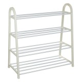 Suport Incaltaminte cu 4 Rafturi Alb 61x28x64cm, Oem