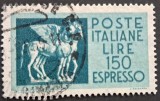 Italia &ndash; Marcă &bdquo;Espresso&rdquo; 150 lire, Pegas, stare bună, obliterată