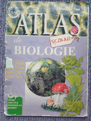 Atlas scolar de biologie, Florica Tibea, 2003, 48 pag foto