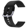 Curea silicon, compatibila Huawei Watch GT 3 42mm, telescoape Quick Release, Pitch Black