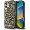 Husa MagSafe pentru Apple iPhone 16, Karl Lagerfeld, IML Leopard Pattern, Maro
