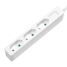 PRELUNGITOR LOGILINK, Euro skt x 3, cablu 3G 1.0mm2, 230 V/7.5 A, 50 Hz, max. 1700 W, IP20, 1.5m, alb, &amp;quot;LPS229&amp;quot; (timbru verde 0.8 lei) foto