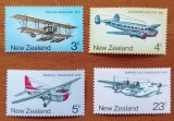 NOUA-ZEELANDA-''AVIATIE-Evolutiaaviatiei''-SERIE COMPLETA-Nestampilat-MNH-Vezi-Scan