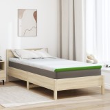 vidaXL Păturile pentru saltea Alb și Verde 90 x 200 cm