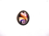 Brosa Sticla Multicolor Bijuterie Femei - Design Unic, Cadou Elegant, 50x40mm