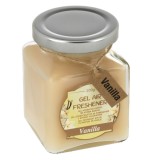 Odorizant de camera cu gel, aroma de vanilie, recipient din sticla, 200g, ecru, CMCLASS