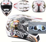 Cumpara ieftin Casca Moto Atv Cross Enduro Downhill + Ochelari 100% ,marimi disponibile XS,S,M ,L si XL