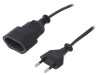 Prelungitor alimentare negru 1,5m 2,5A