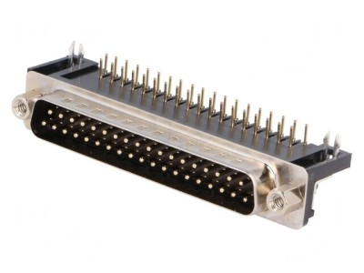 Conector D-Sub 37-Pin Soclu Tată 90&amp;deg; THT UNC 4-40 foto