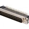Conector D-Sub 37-Pin Soclu Tată 90&deg; THT UNC 4-40