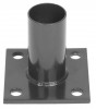 Picior Strend Pro METALTEC, 48 mm, pentru st&acirc;lp rotund, antracit, pentru ancorare, RAL7016