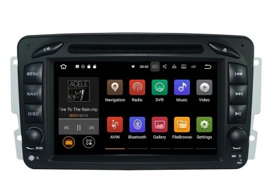 Navigatie Auto Multimedia cu GPS Mercedes C Class W203 Vaneo Vito Viano, Android, 2GB RAM + 16GB ROM, Internet, 4G, Aplicatii, Waze, Wi-Fi, USB, Bluet foto