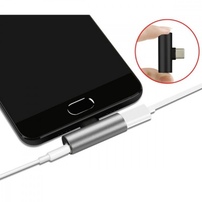 Adaptor Audio pentru telefonul mobil, de la USB-C la MiniJack 3,5mm, AVX-AK291E foto