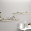 VidaXL Rafturi perete suspendate, 2 buc., stejar, 120x23,5x3,8 cm, MDF 323884