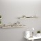 vidaXL Rafturi perete suspendate, 2 buc., stejar, 120x23,5x3,8 cm, MDF 323884