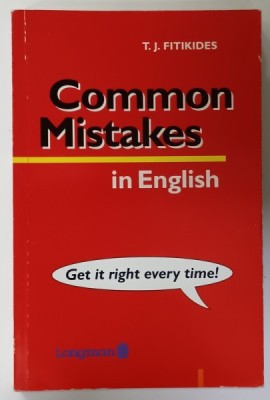 COMMON MISTAKE IN ENGLISH by T.J. FITIKIDES , 1995 foto