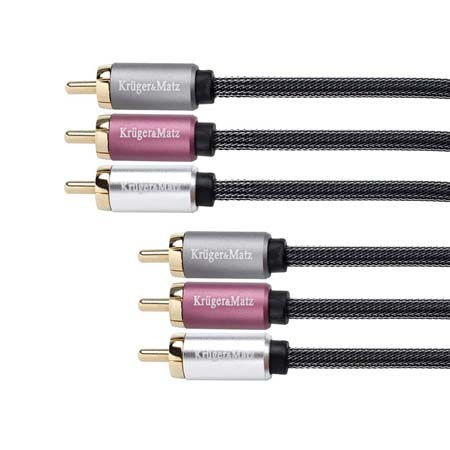 CABLU 3RCA-3RCA 1.8M KRUGER&amp;MATZ