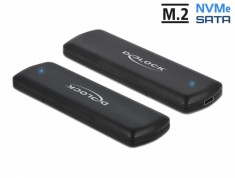 Rack extern combo USB type C pentru SSD M.2 PCIe/NVME sau SATA, Delock 42633