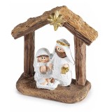 Figurina Nasterea Domnului polirasina multicolora cm 7 x 2,5 x 7 H