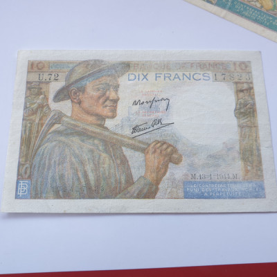 Franța 10 franci / francs 1944 foto