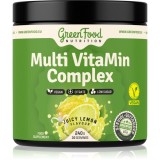 GreenFood Nutrition Multi VitaMin Complex pulbere cu complex de multivitamine aroma Juicy Lemon 240 g