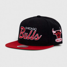 Mitchell&Ness sapca Chicago Bulls culoarea negru, modelator