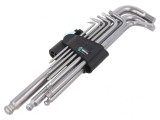 Set Chei Imbus Hex-Plus Sferic Oțel Inoxidabil 9 Bucăți