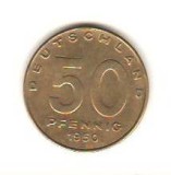 SV * DDR / Germania de Est * 50 PFENNIG 1950 A * XF