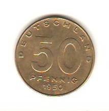 SV * DDR / Germania de Est * 50 PFENNIG 1950 A * XF foto
