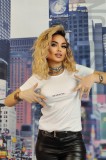 Tricou Dama Casual Alb Imprimeu Text Reserved Bumbac Poliester Marimi S/M, M, L, L/XL