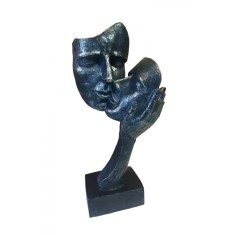 Statueta Decorativa Masca, Indragostiti, Negru, 193SX-1