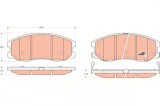TRW GDB1715 COTEC set placute frana,frana disc