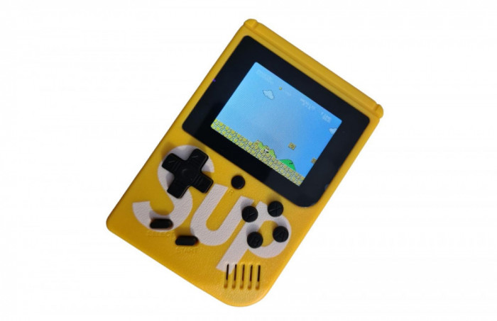 Consola Gameboy SUP , 400 in 1 , conectare AV TV, Ecran 3 inch, Galben