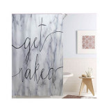 Perdea pentru Dus Gri Marble Get Naked 180 cm x 180 cm