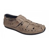 Sandale Barbati Piele Naturala GKR Ciucaleti Nisip - Casual, Arici, Confortabile, Design Modern