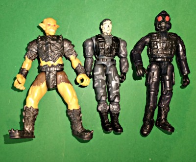 Lot 3 figurine Hasbro soldat dongguan masca gaze orc armura articulate 11 cm foto