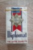 (B) RAR : Pachet PLIN cu tigari DIPLOMAT anii 1950-1960, MADE IN USA