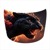 Folie capota auto Hood Art cu tigru, rezistenta exterior, M 165x120 cm