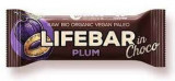 Lifebar baton cu prune in ciocolata raw bio 40g