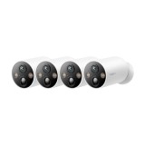Kit 4 x Camera IP Smart Wi-Fi, 4MP, Baterie reincarcabila, Audio bidirectional, Alarma - TP-Link Tapo TapoC425(4-pack)