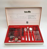 set tacamuri WMF seria Brasilia complet pt 6 persoane 24 + 6 piese Cromargan 18 / 10 in cutia originala nefolosite