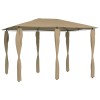 Gossi pavilion cu huse pentru stalpi, gri taupe, 3x4x2,6 m, 160 g/m2