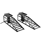 HOMCOM 2 Rampe Hidraulice Auto, Portanță 3T, &Icirc;nălțime 23-32.5cm, Negru | Aosom Romania