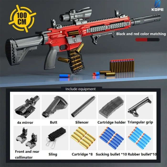 Super pusca sniper m16 electrica,1 metru lungime,munitie cartuse,noua.