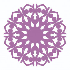 Sticker decorativ, Mandala, Mov, 60 cm, 7221ST foto
