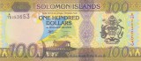 Bancnota Insulele Solomon 100 Dolari ( 2024) - P36 UNC ( vezi descriere )