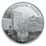 Polonia 20 zloti 2007, Medieval Town of Toruń ,Argint .925, 28.28 g Proof, Europa