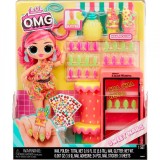 L.O.L. SURPRISE! OMG SWEET NAILS PINKY POPS FRUIT SHOP SET PAPUSA CU ACCESORII, MGA