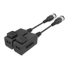 Video balun pasiv HD 4K, cu sistem organizare si buton pentru sertizare rapida tip PUSH (set 2 buc.)