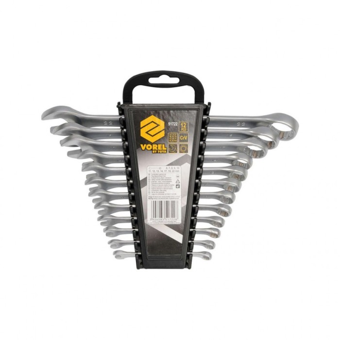 Set 12 chei combinate 6 - 22 mm Vorel 51722